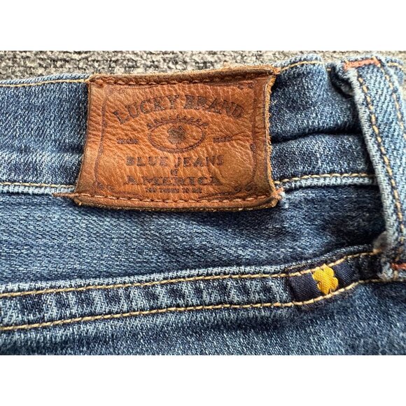 Lucky Brand Sienna Cigarette Jeans Womens Size 26 Blue Denim Stretch Mid-Rise Sl - Picture 6 of 11